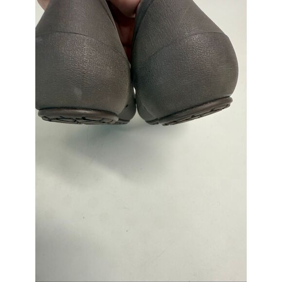 Crocs Kadee Leopard Print Bow Cap Toe Slip On Brown Gold Ballet Flats Womens 6 - Picture 7 of 10